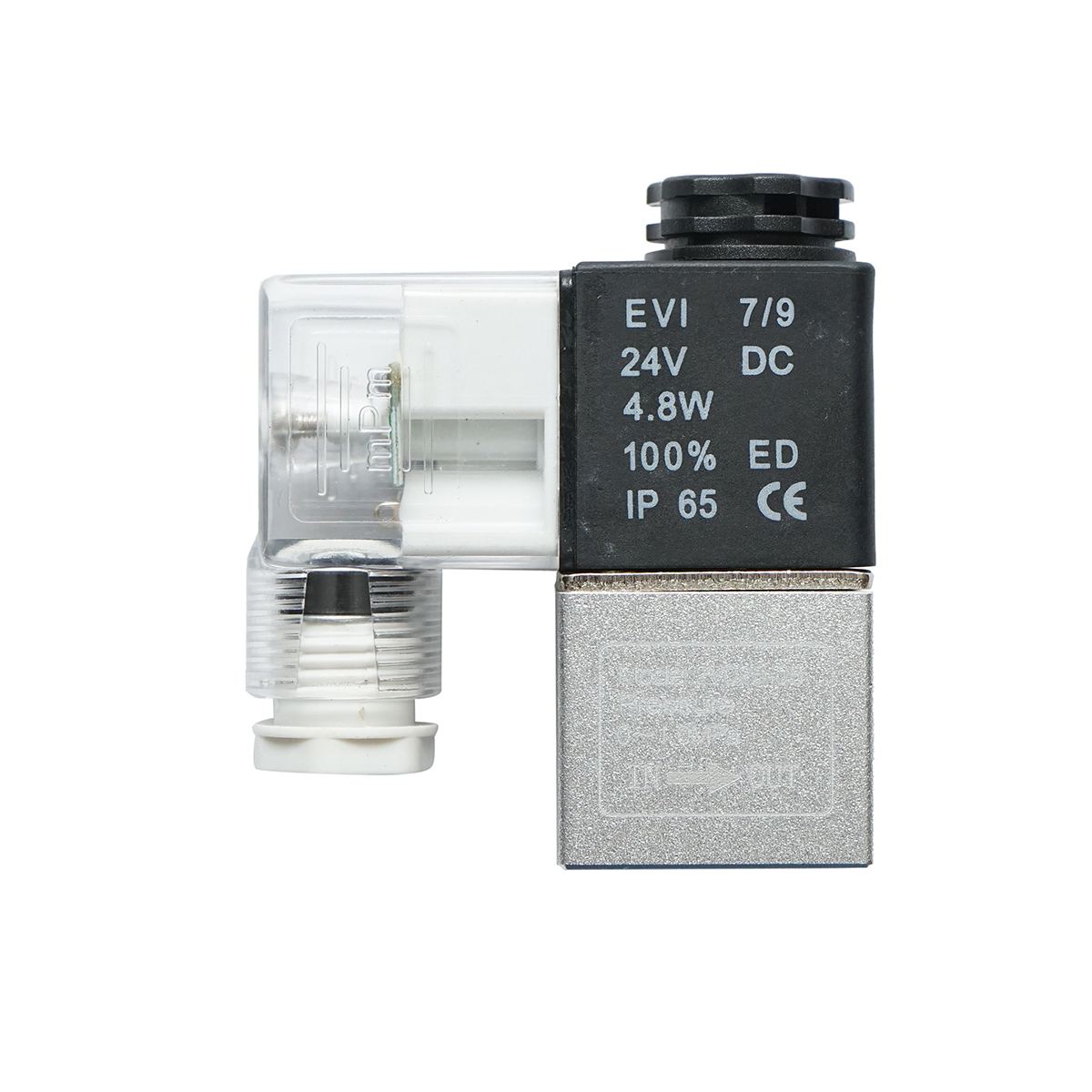 Electrovalva pneumatica 4.8W DC24V, 1 circuit 1/4 IP65