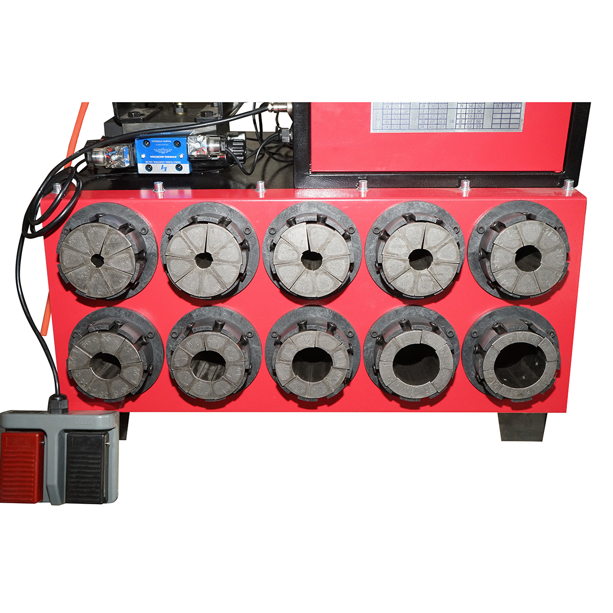 Masina de sertizat furtunuri hidraulice fi 6-51mm 3kW, 220V cu schimbare rapida Breckner Germany - imagine 7