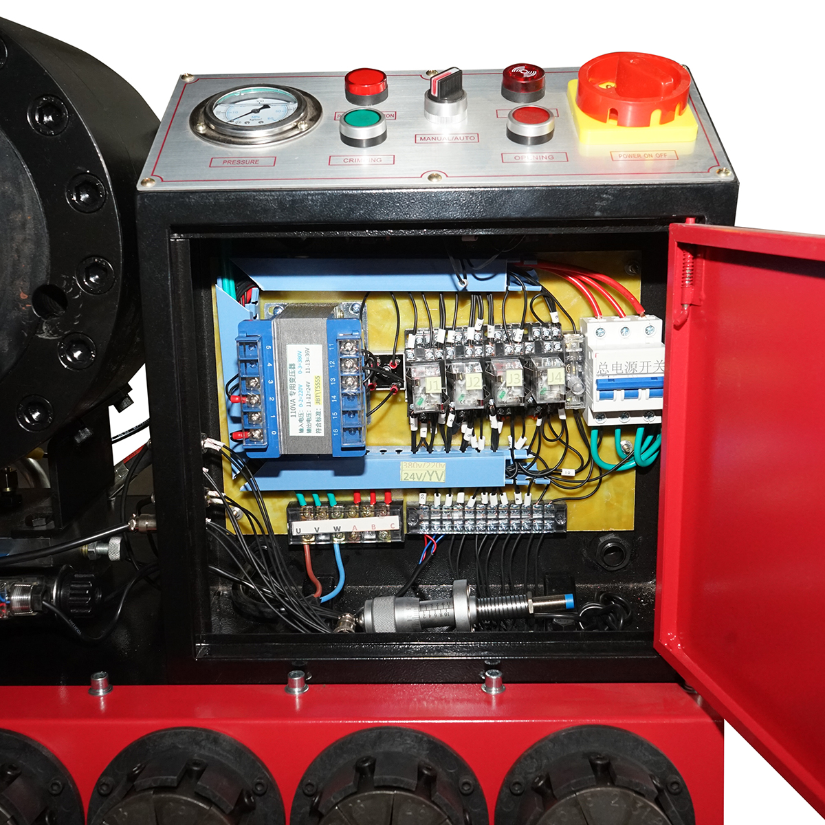 Masina de sertizat furtunuri hidraulice fi 6-51mm 3kW, 220V cu schimbare rapida Breckner Germany - imagine 8