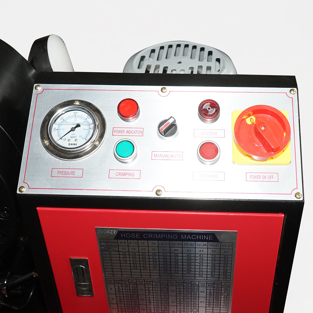 Masina de sertizat furtunuri hidraulice fi 6-51mm 3kW, 220V cu schimbare rapida Breckner Germany - imagine 5