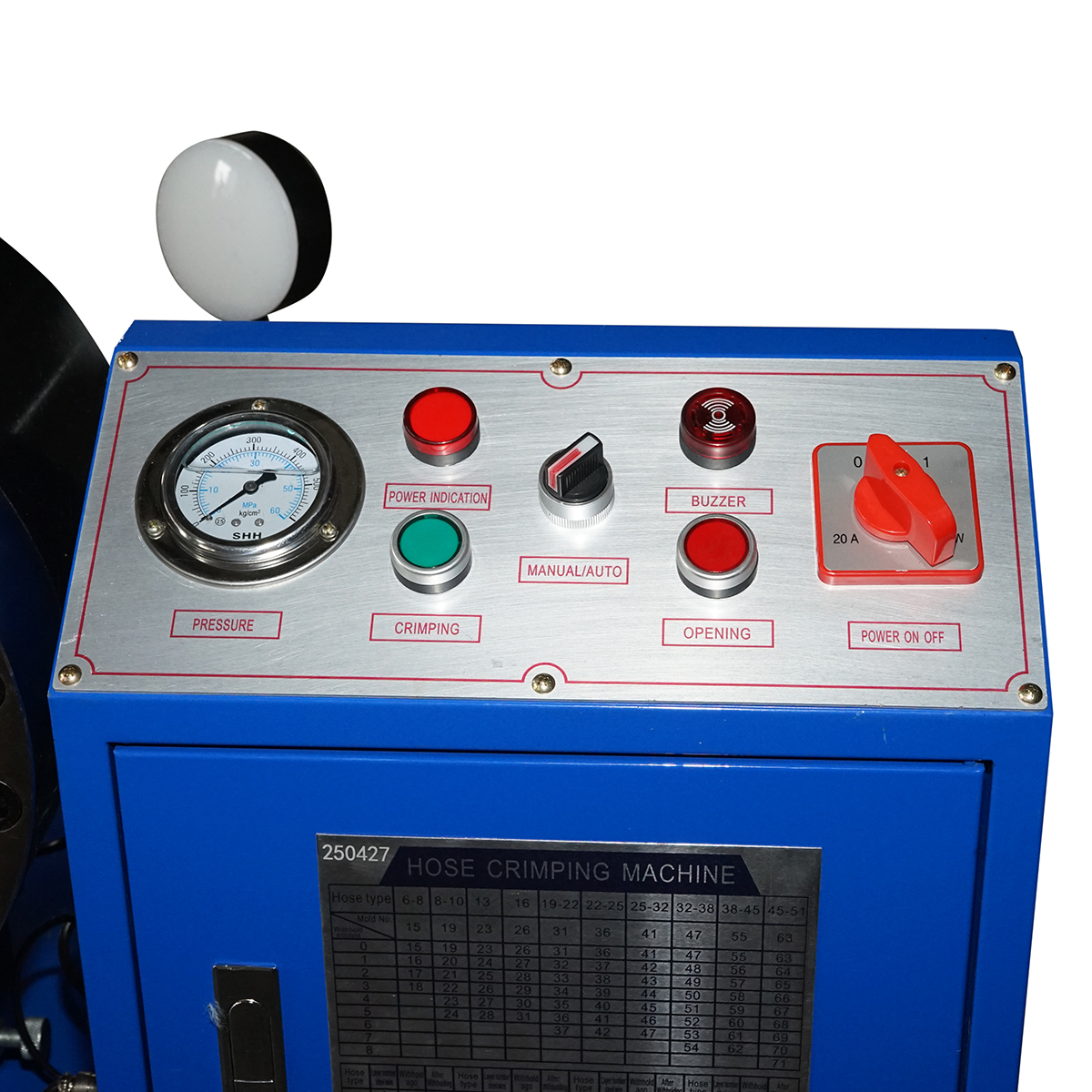 Masina de sertizat furtunuri hidraulice fi 6-51mm 3kW, 380V cu schimbare rapida Breckner Germany - imagine 5