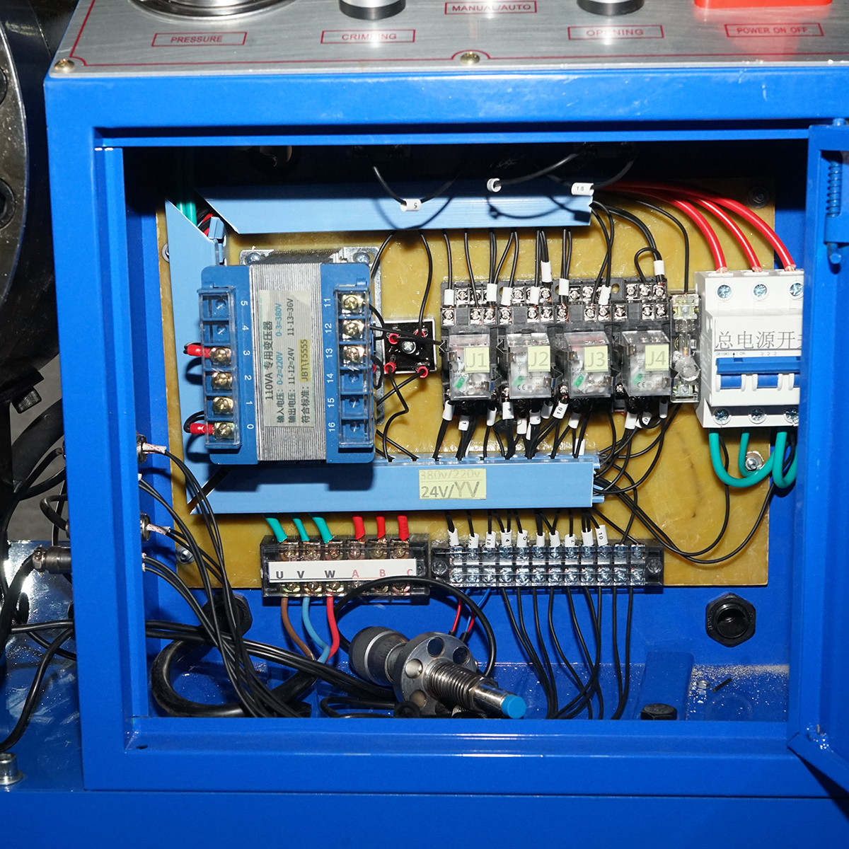Masina de sertizat furtunuri hidraulice fi 6-51mm 3kW, 380V cu schimbare rapida Breckner Germany - imagine 7