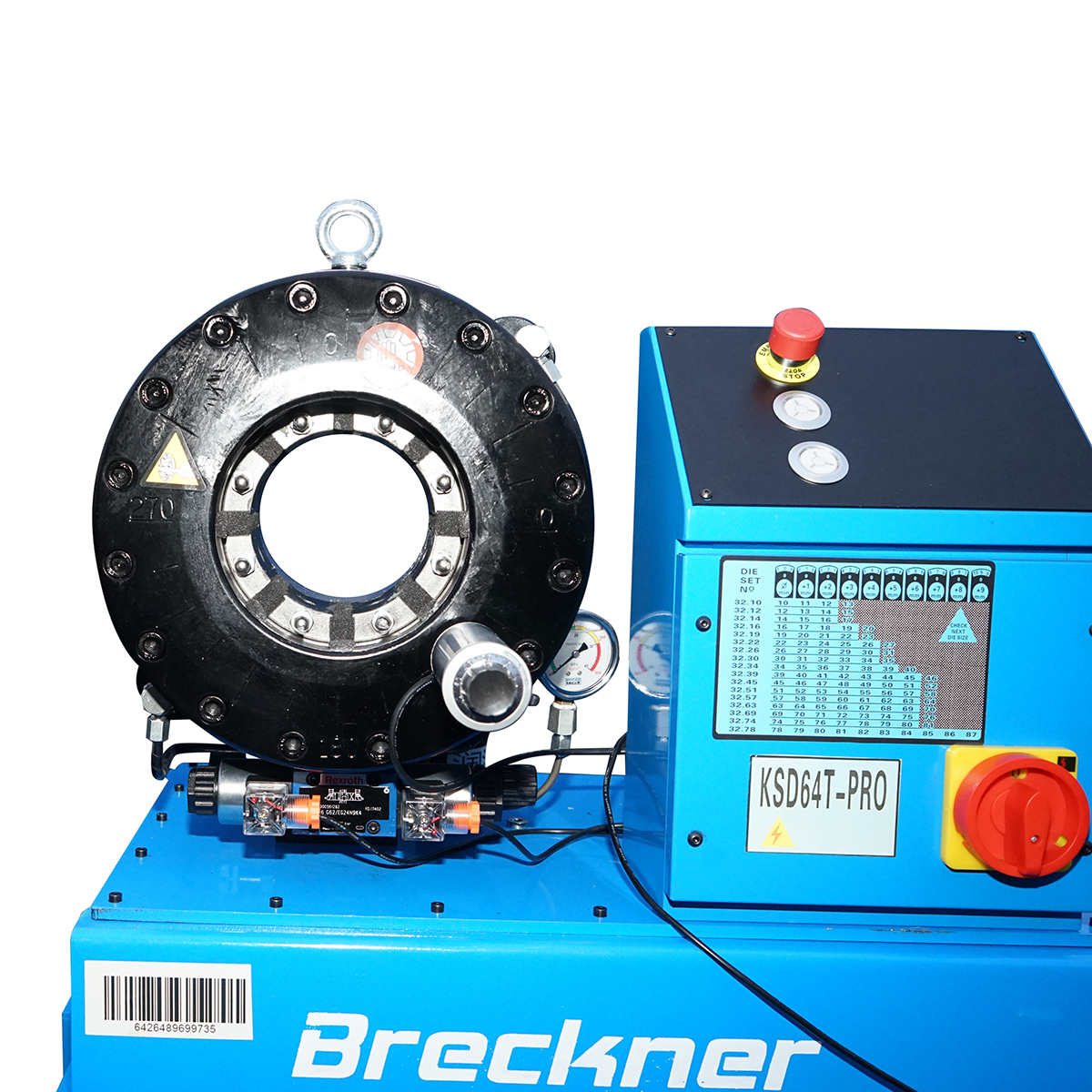 Masina de sertizat furtunuri hidraulice fi 6-69mm 4kW, 380V cu schimbare rapida Breckner Germany - imagine 6
