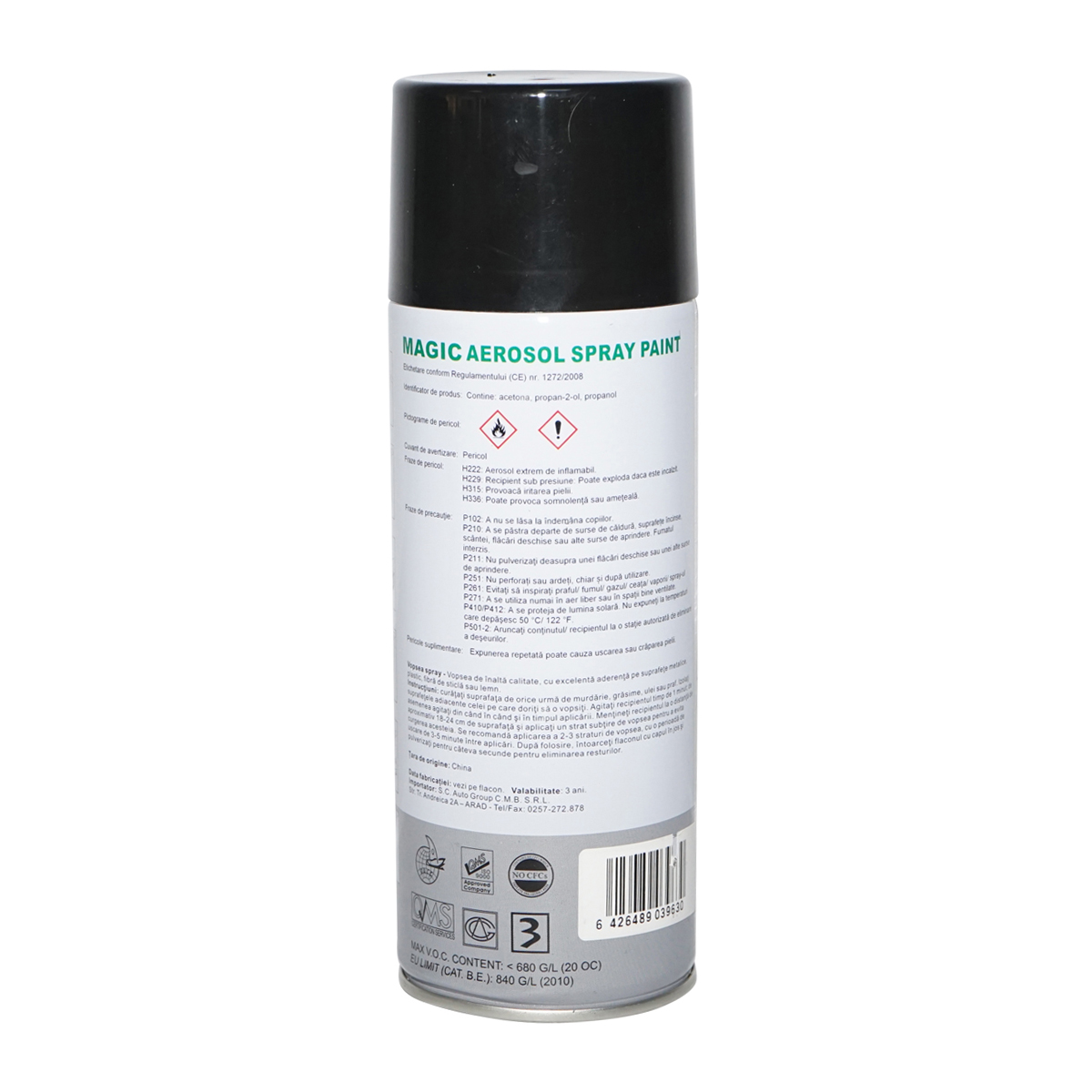 Spray vopsea Magic negru metalizat 676 400 ml - imagine 2