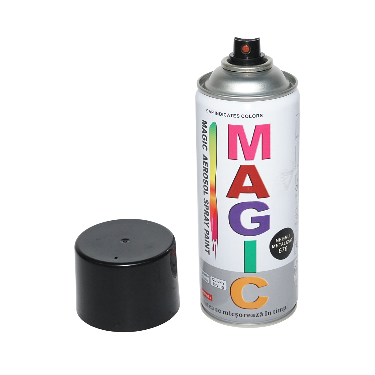 Spray vopsea Magic negru metalizat 676 400 ml - imagine 3