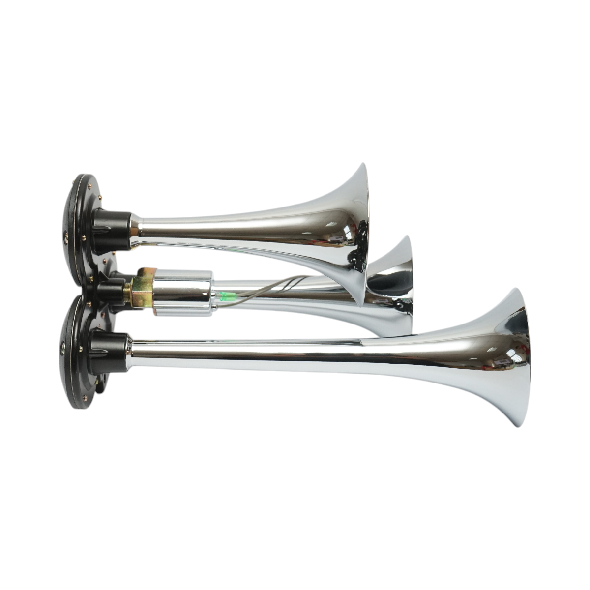 Claxon 3 trompete pentru compresor aer 12/24V - imagine 2