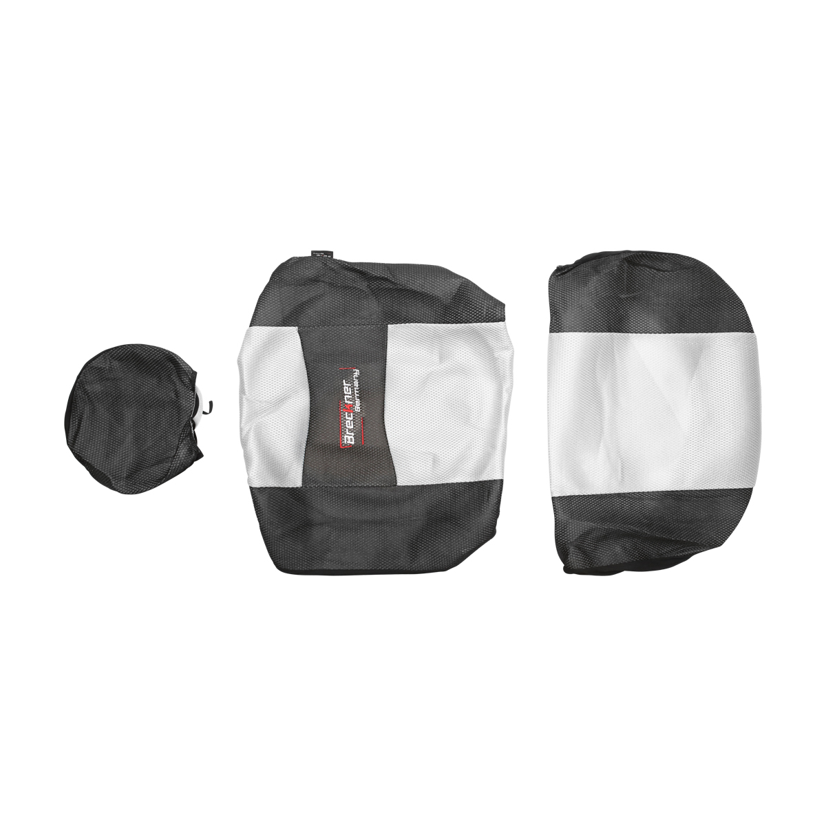 Set huse scaune universale negru gri Breckner Germany - imagine 2