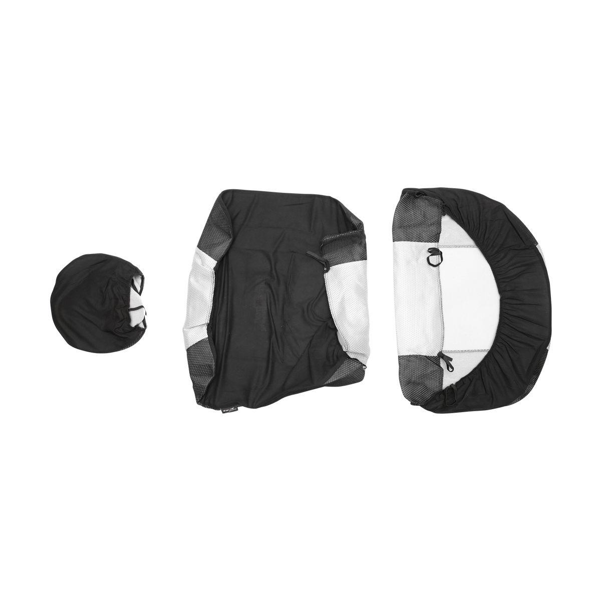 Set huse scaune universale negru gri Breckner Germany - imagine 5