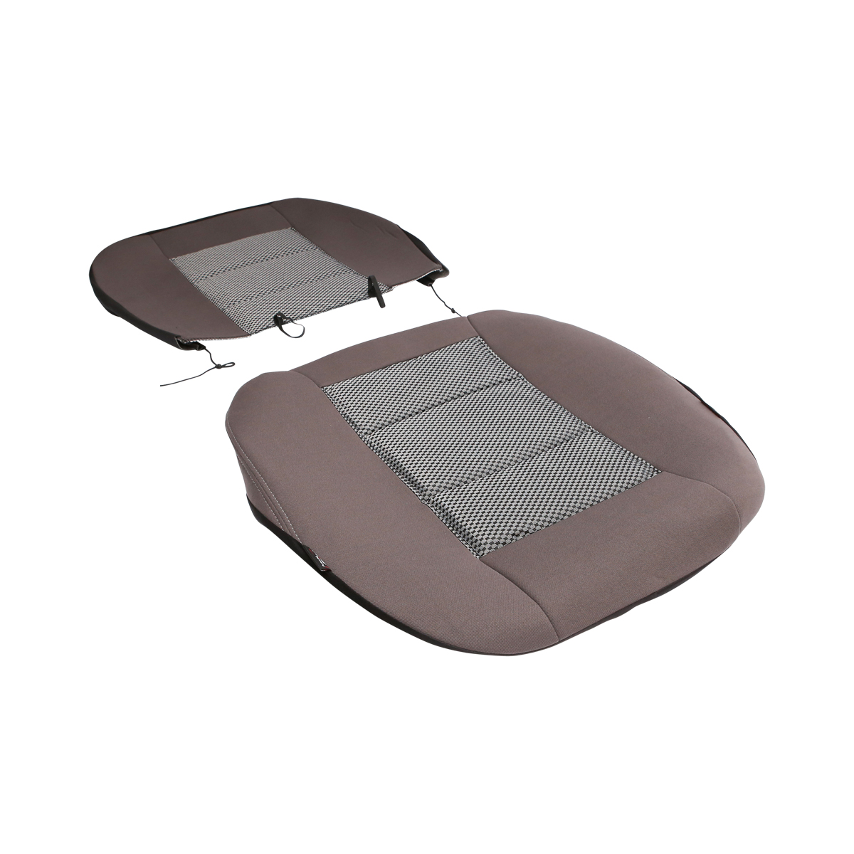 Set huse scaune universale gri negru - imagine 3