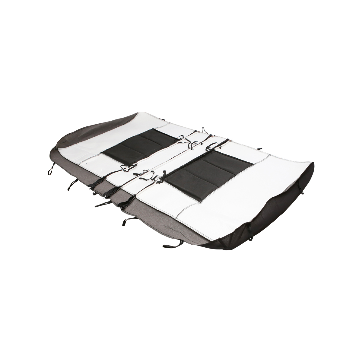 Set huse scaune universale gri negru - imagine 8