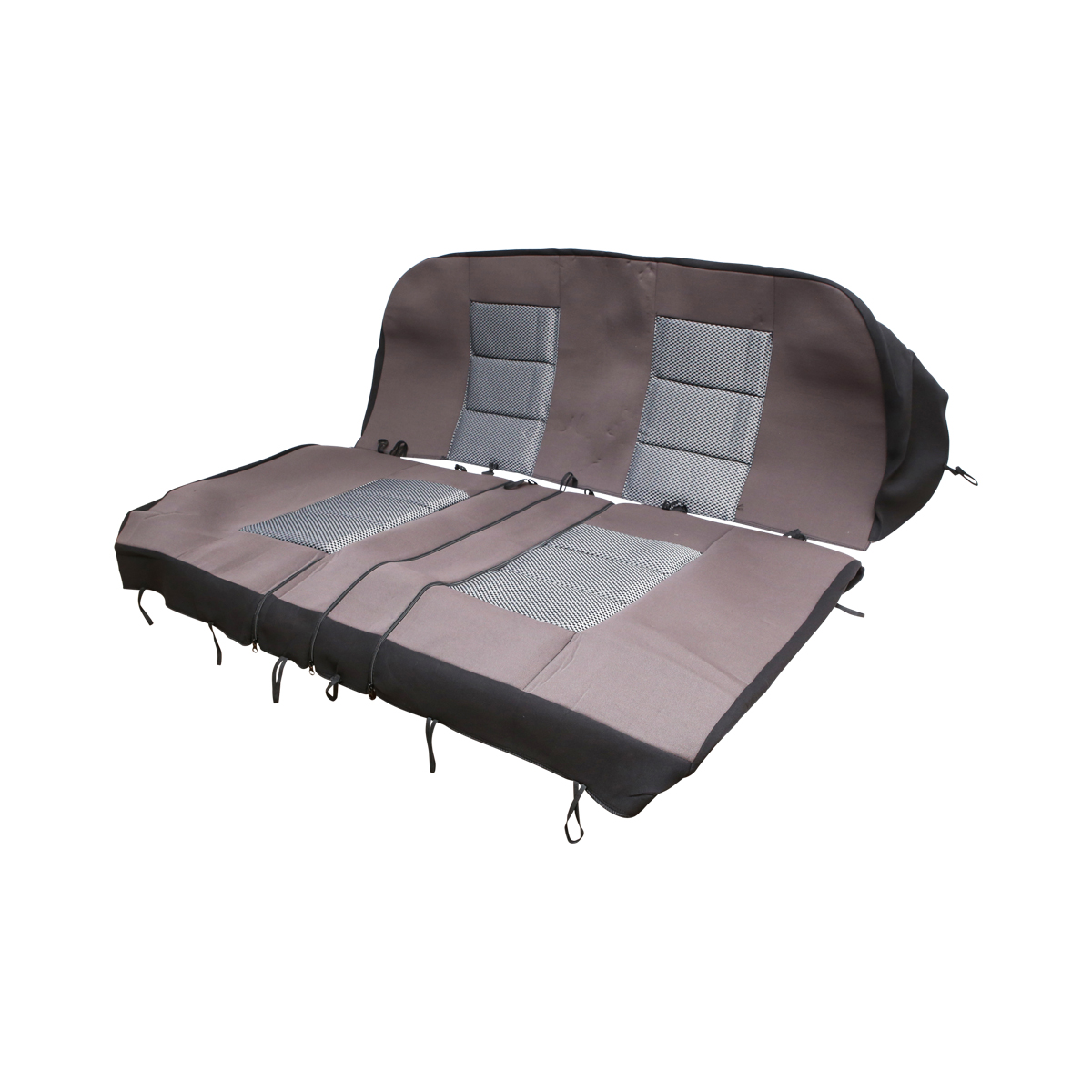 Set huse scaune universale gri negru - imagine 5