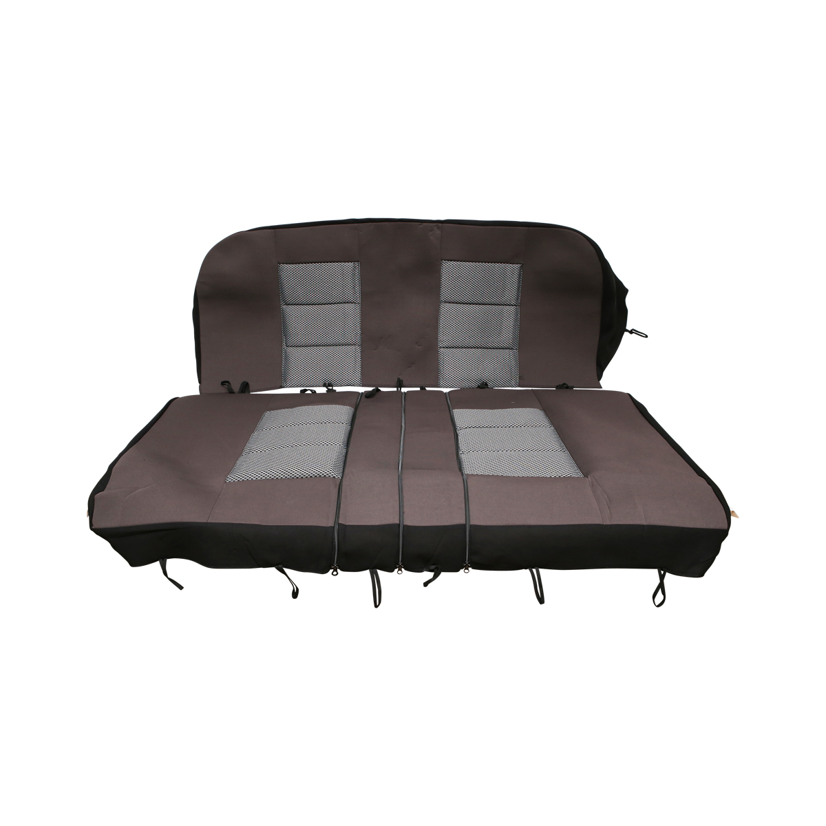 Set huse scaune universale gri negru - imagine 4