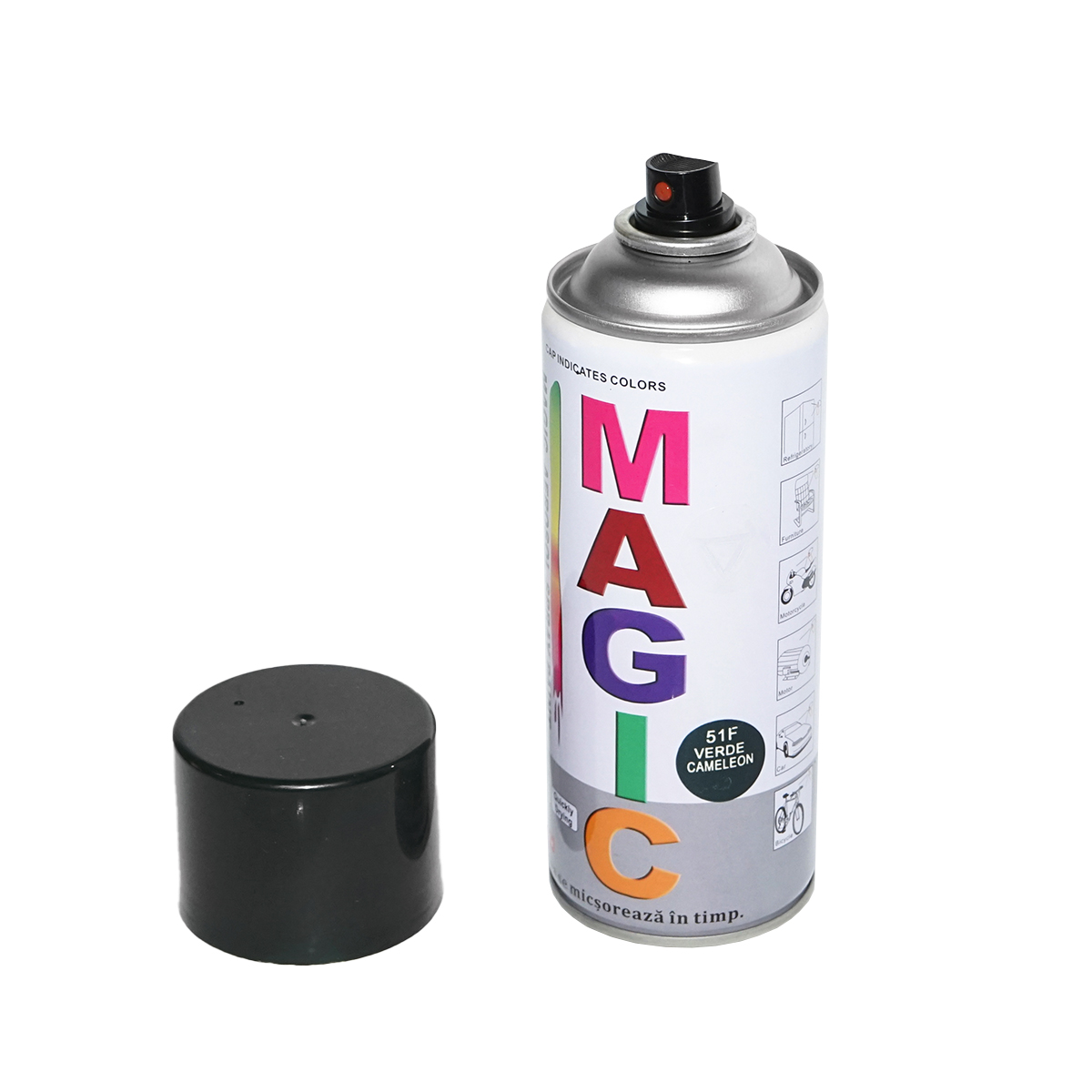 Spray vopsea Magic verde cameleon 51F 450 ml - imagine 2