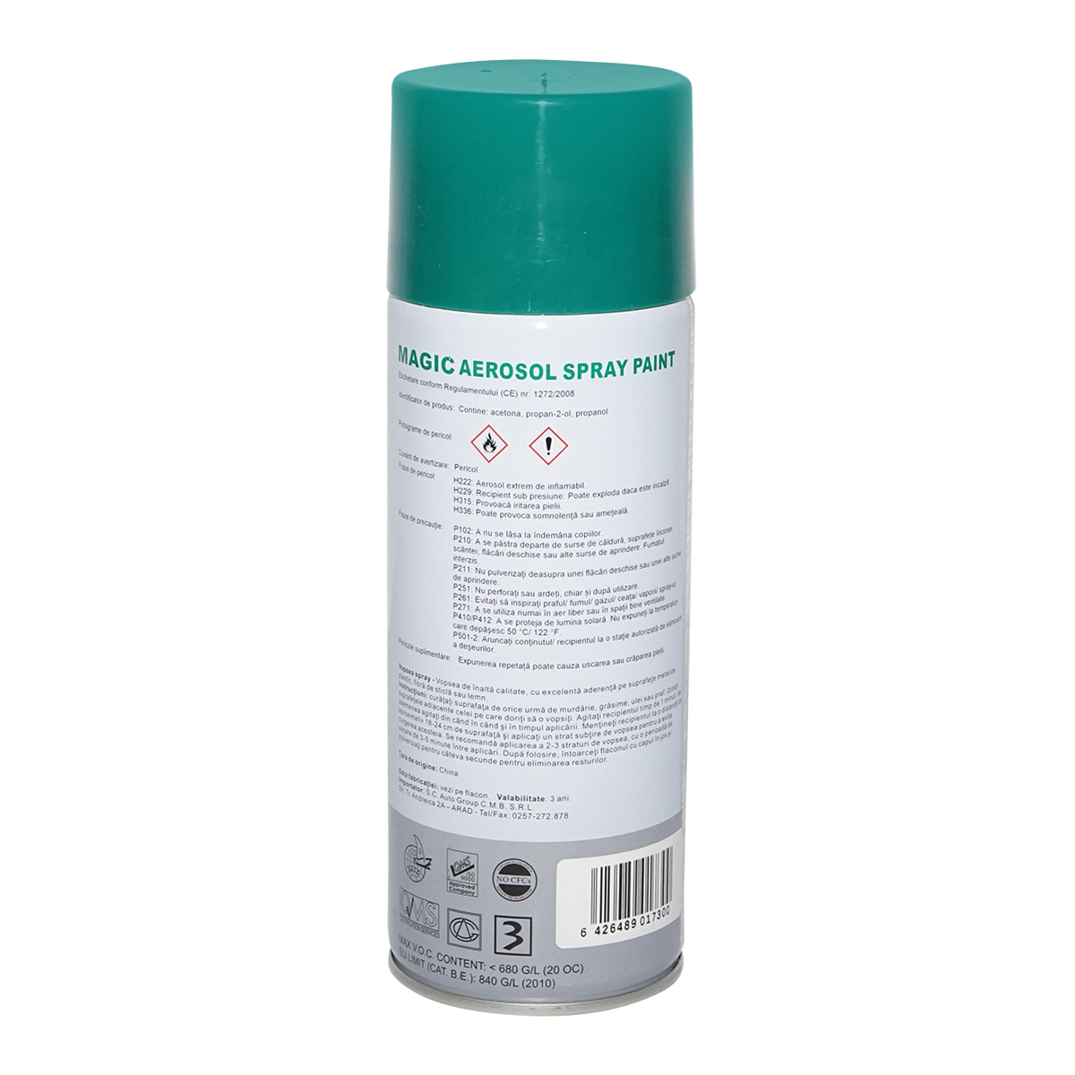 Spray vopsea Magic verde 6016 400 ml - imagine 2