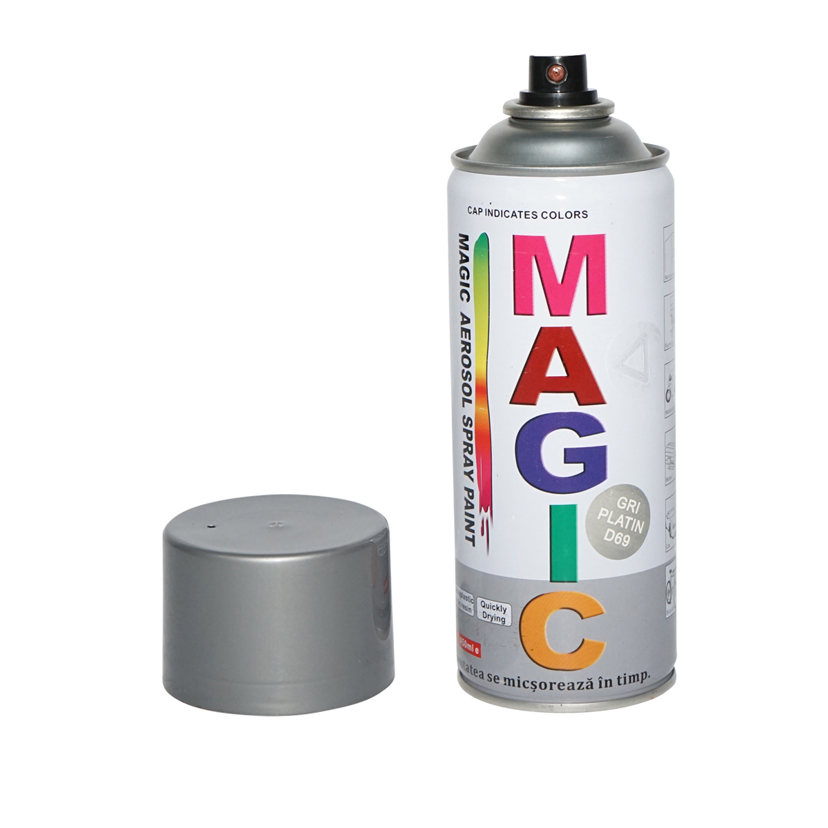 Spray vopsea Magic gri platin 450 ml - imagine 3