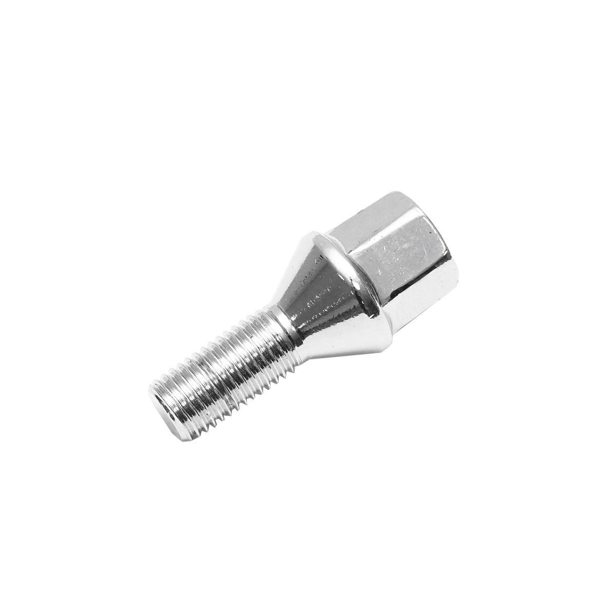Prezon roata cromat Dacia Logan sau Duster M12 con fix, hexagon 17mm 8200610460 - imagine 2