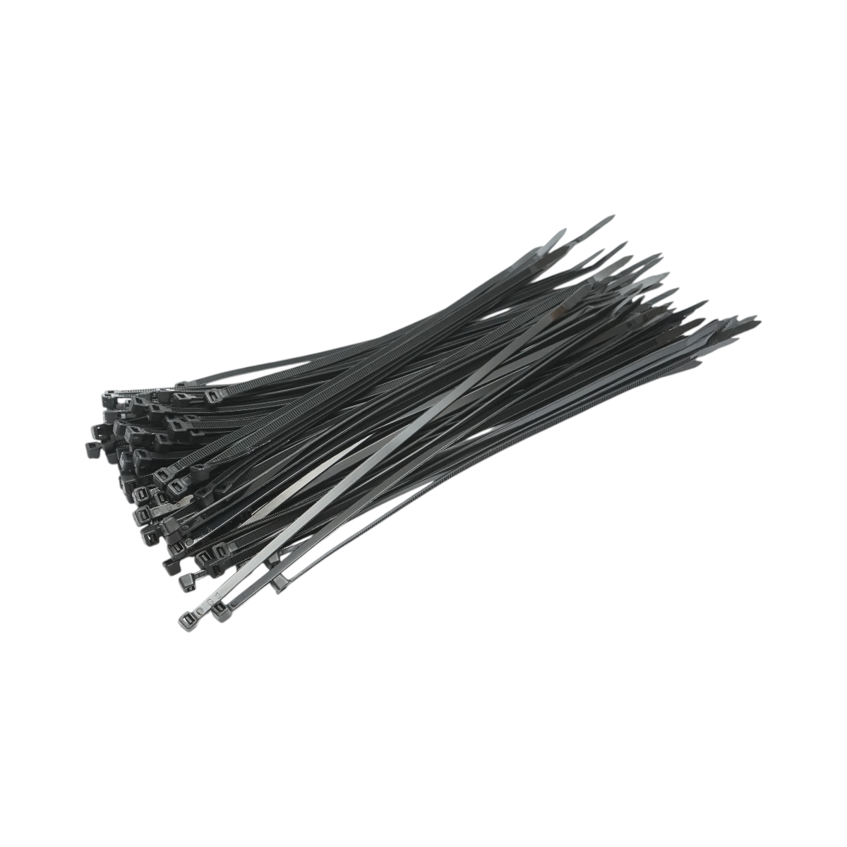 Faseta colier plastic negru 4.7x300mm 100 buc/set Longroad - imagine 2