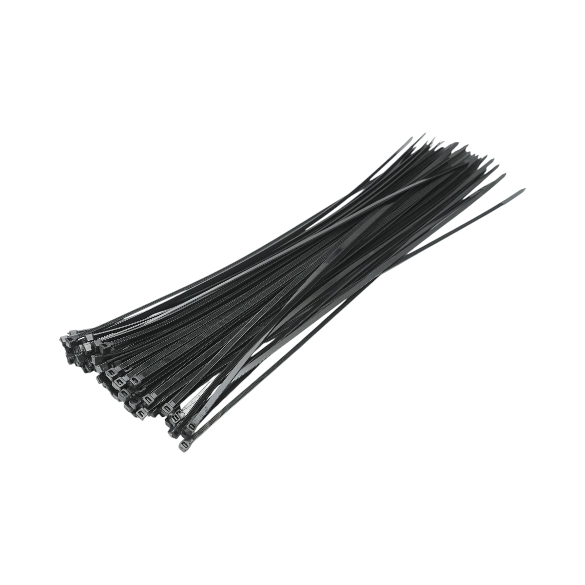 Faseta colier plastic negru 4.8x430mm 100 buc/set Longroad - imagine 2