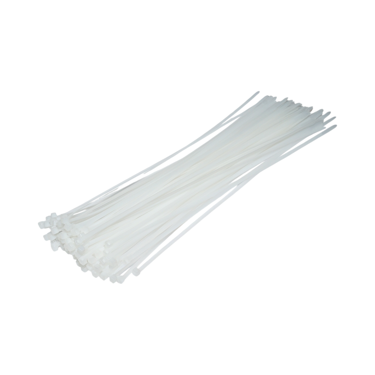 Faseta colier plastic alb 4.8x380mm 100 buc/set Longroad - imagine 2