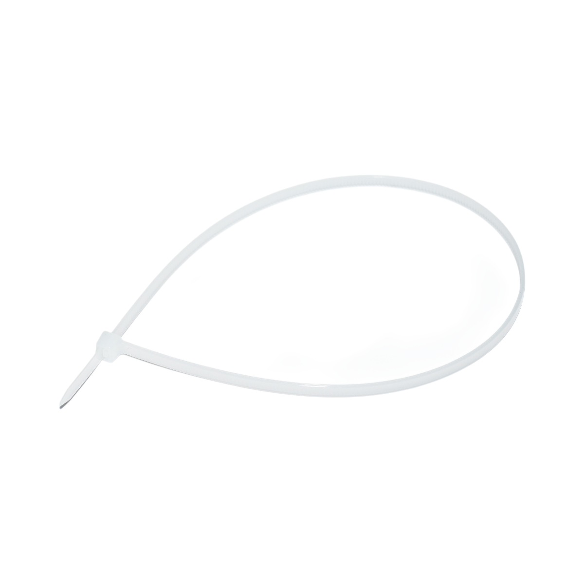 Faseta colier plastic alb 4.8x380mm 100 buc/set Longroad - imagine 3