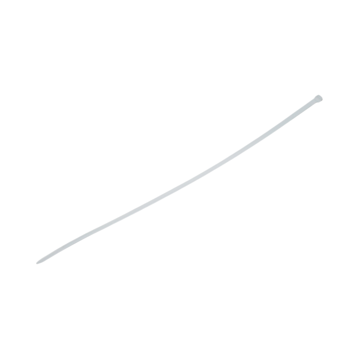 Faseta colier plastic alb 4.8x380mm 100 buc/set Longroad - imagine 4
