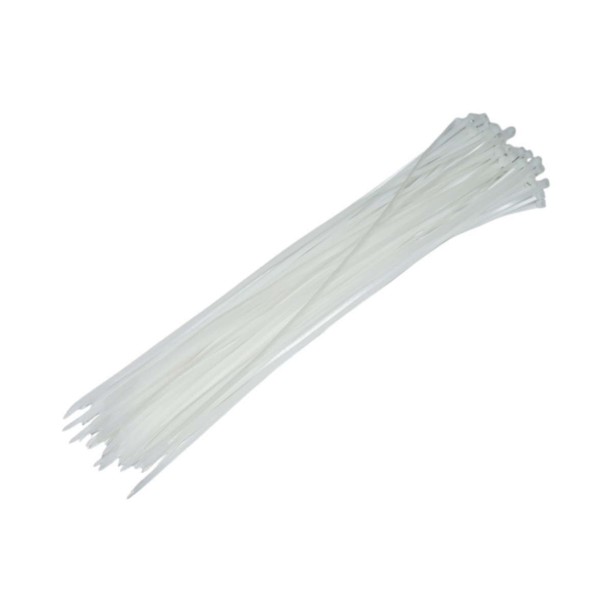 Faseta colier plastic alb 3.6x430mm 100 buc/set Longroad