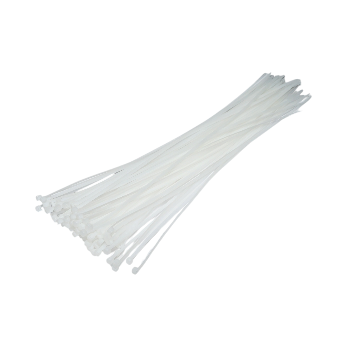 Faseta colier plastic alb 3.6x430mm 100 buc/set Longroad - imagine 2