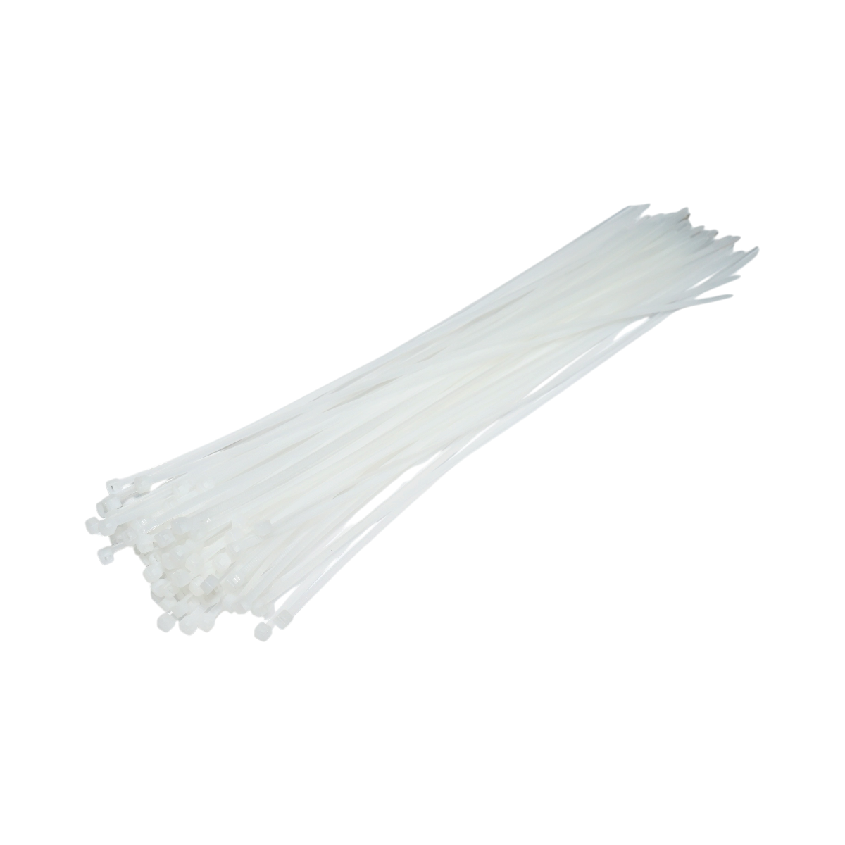 Faseta colier plastic alb 3.6x360mm 100 buc/set Longroad - imagine 2
