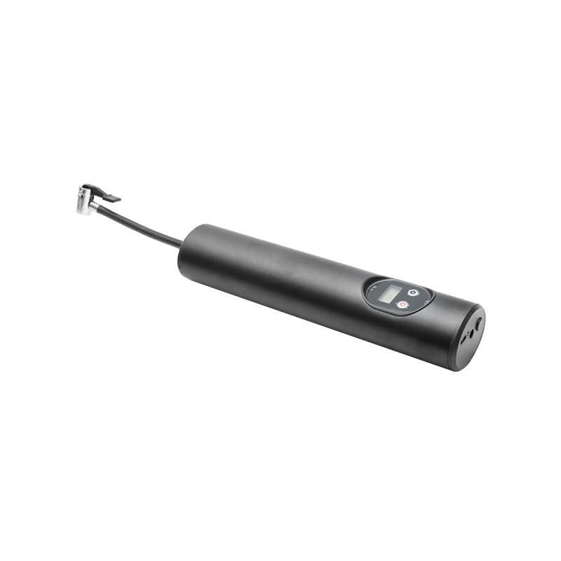 Compresor aer portabil negru 12,4V baterie 6000Am reincarcabila 250x56x47mm cu accesorii - imagine 5