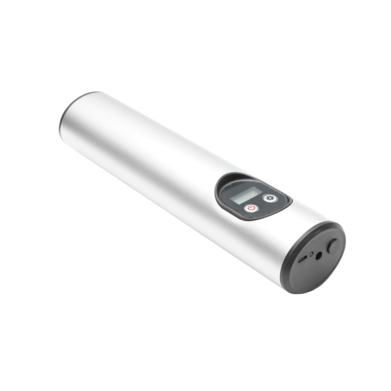 Compresor aer portabil gri deschis 12,4V baterie 6000Am reincarcabila 250x56x47mm cu accesorii - imagine 6
