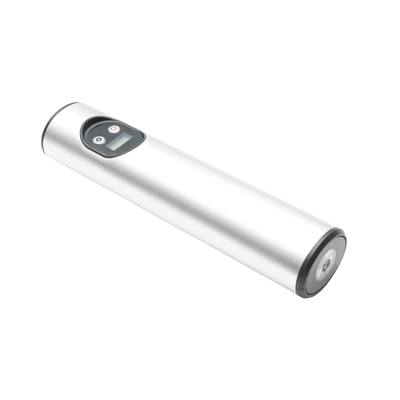 Compresor aer portabil gri deschis 12,4V baterie 6000Am reincarcabila 250x56x47mm cu accesorii - imagine 7