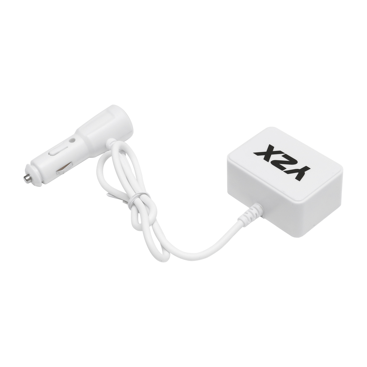 Adaptor bricheta auto dubla 12/24V si 1 port USB 5V 1000mA alb - imagine 2