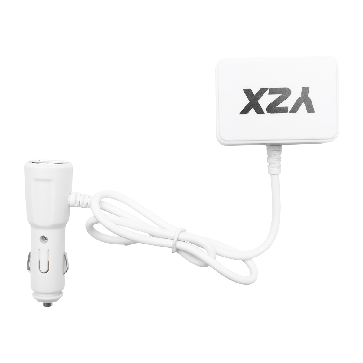 Adaptor bricheta auto dubla 12/24V si 1 port USB 5V 1000mA alb - imagine 3