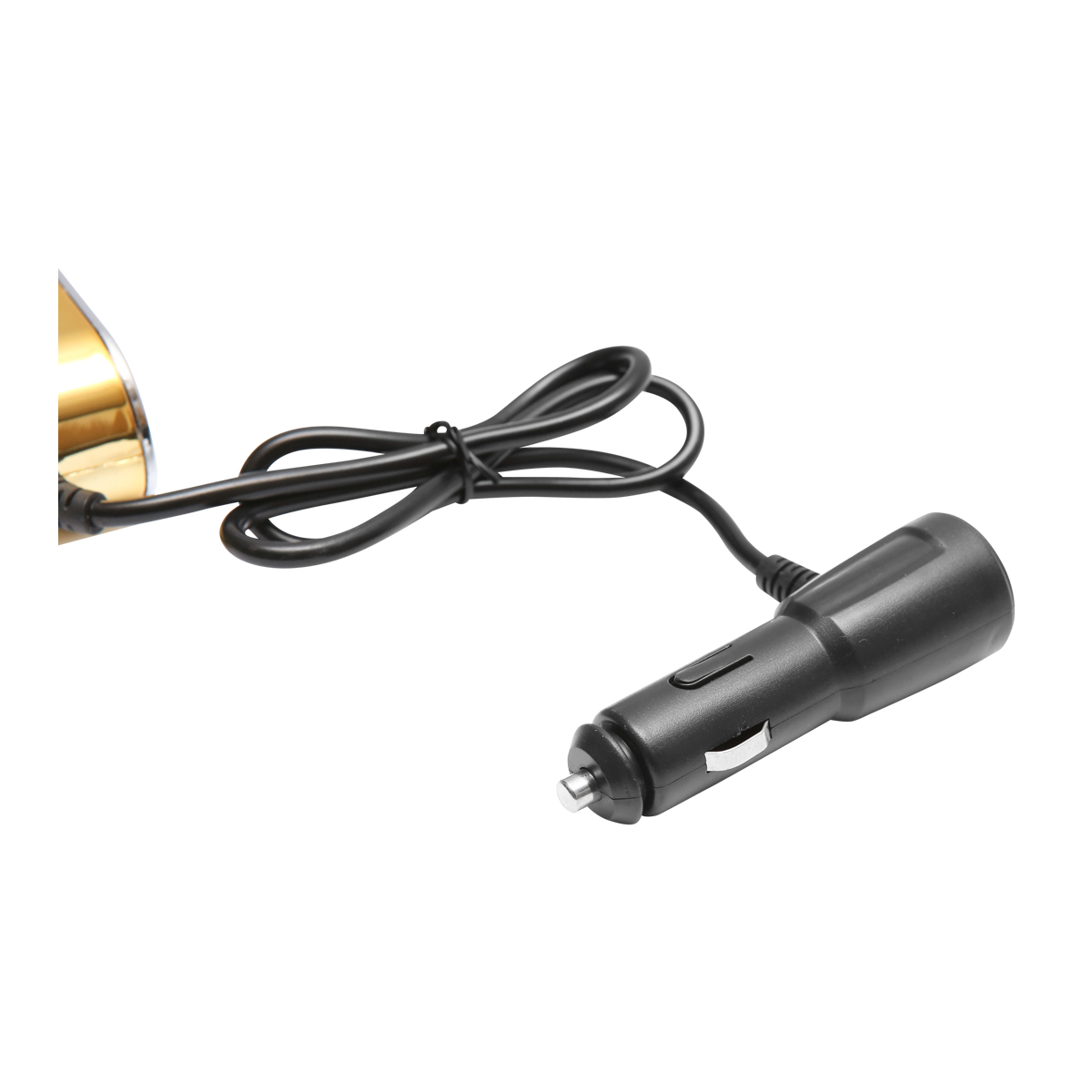 Adaptor bricheta auto tripla 12/24V auriu cu intrerupator individual si 1 port USB 5V 2.1A - imagine 6