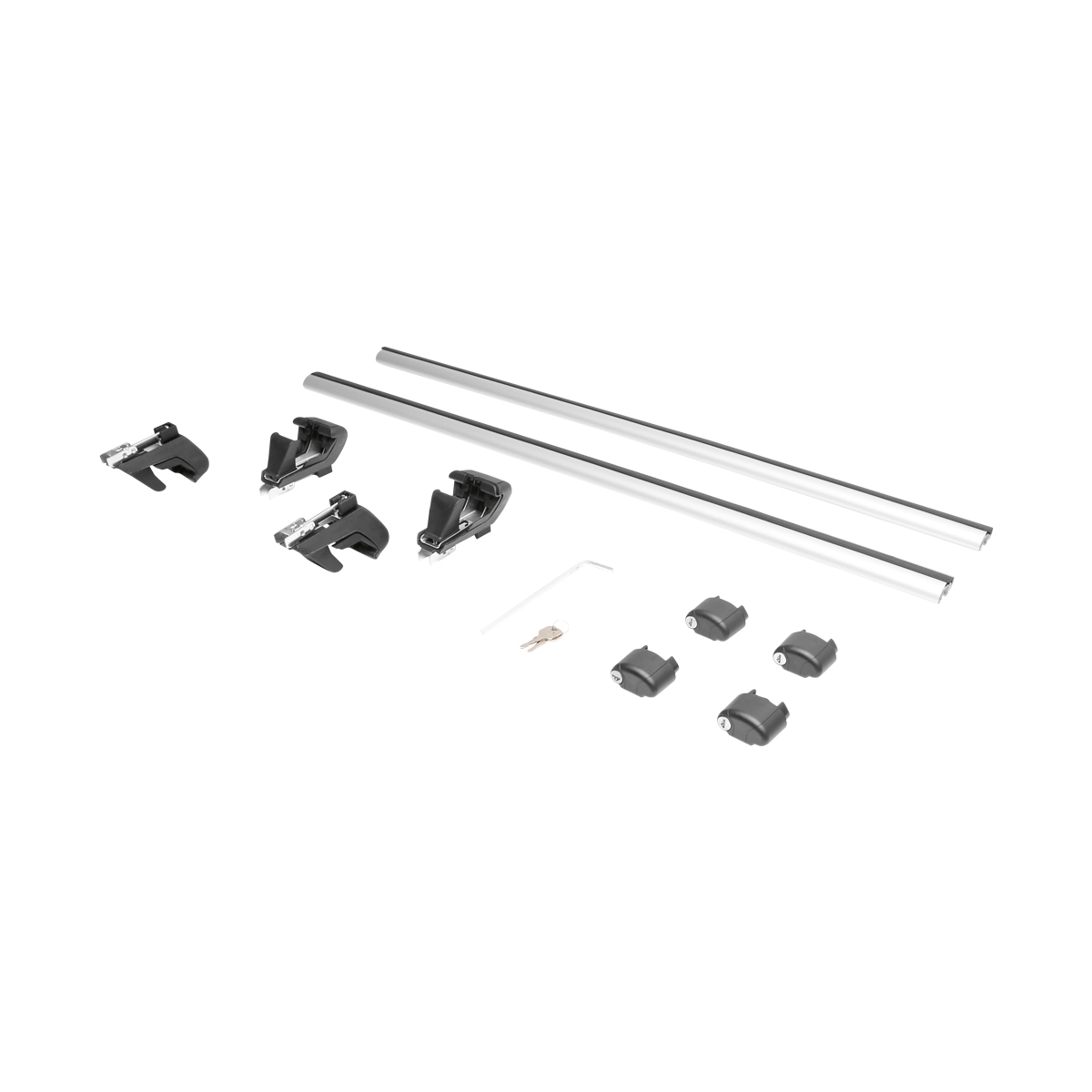 Set 2 bare transversale pentru portbagaj din aluminiu cu antifurt 1200mm Breckner Germany - imagine 4