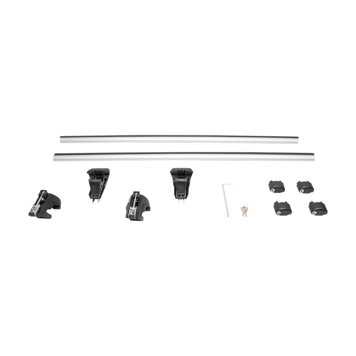 Set 2 bare transversale pentru portbagaj din aluminiu cu antifurt 1200mm Breckner Germany - imagine 3