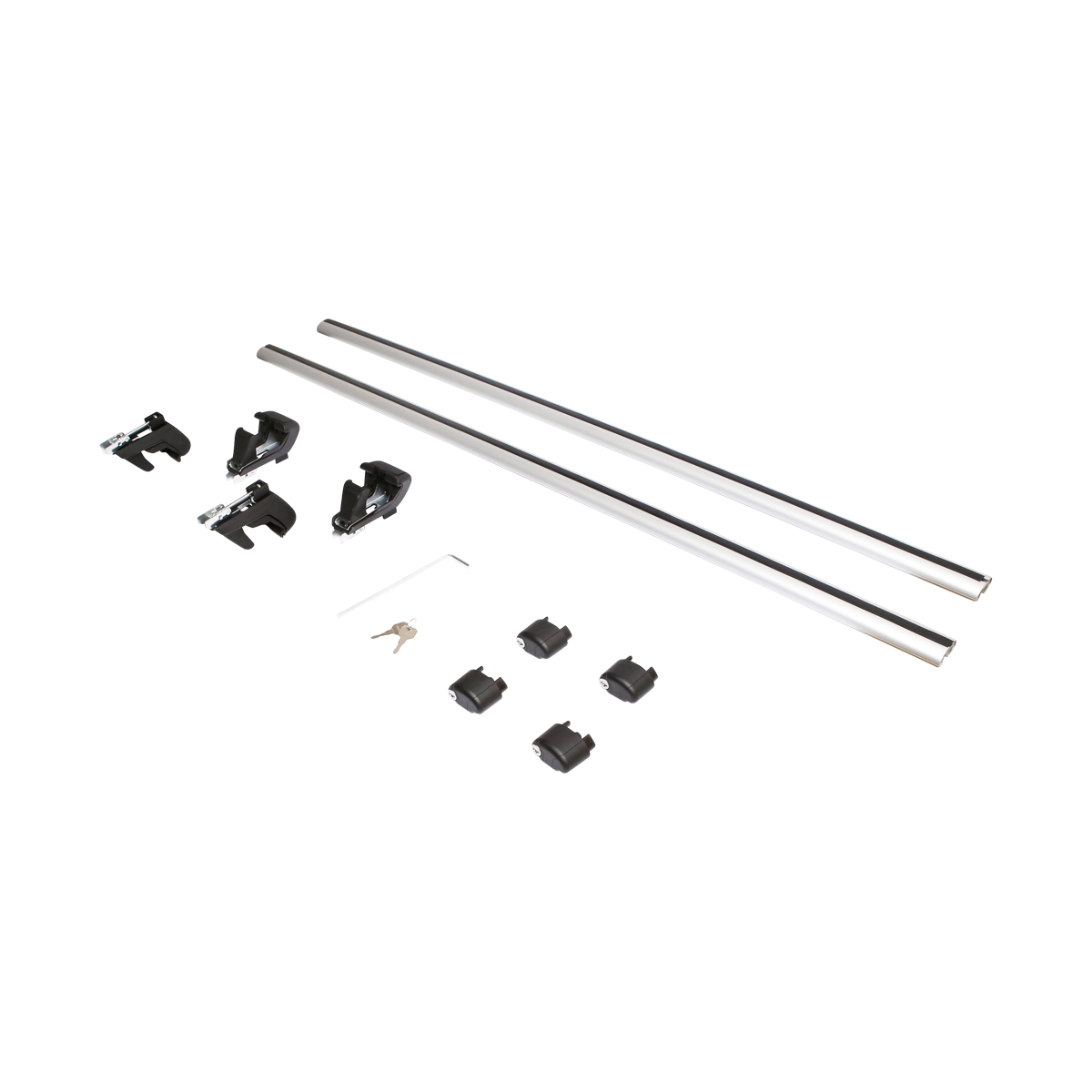 Set 2 bare transversale pentru portbagaj din aluminiu cu antifurt 1500mm Breckner Germany - imagine 4