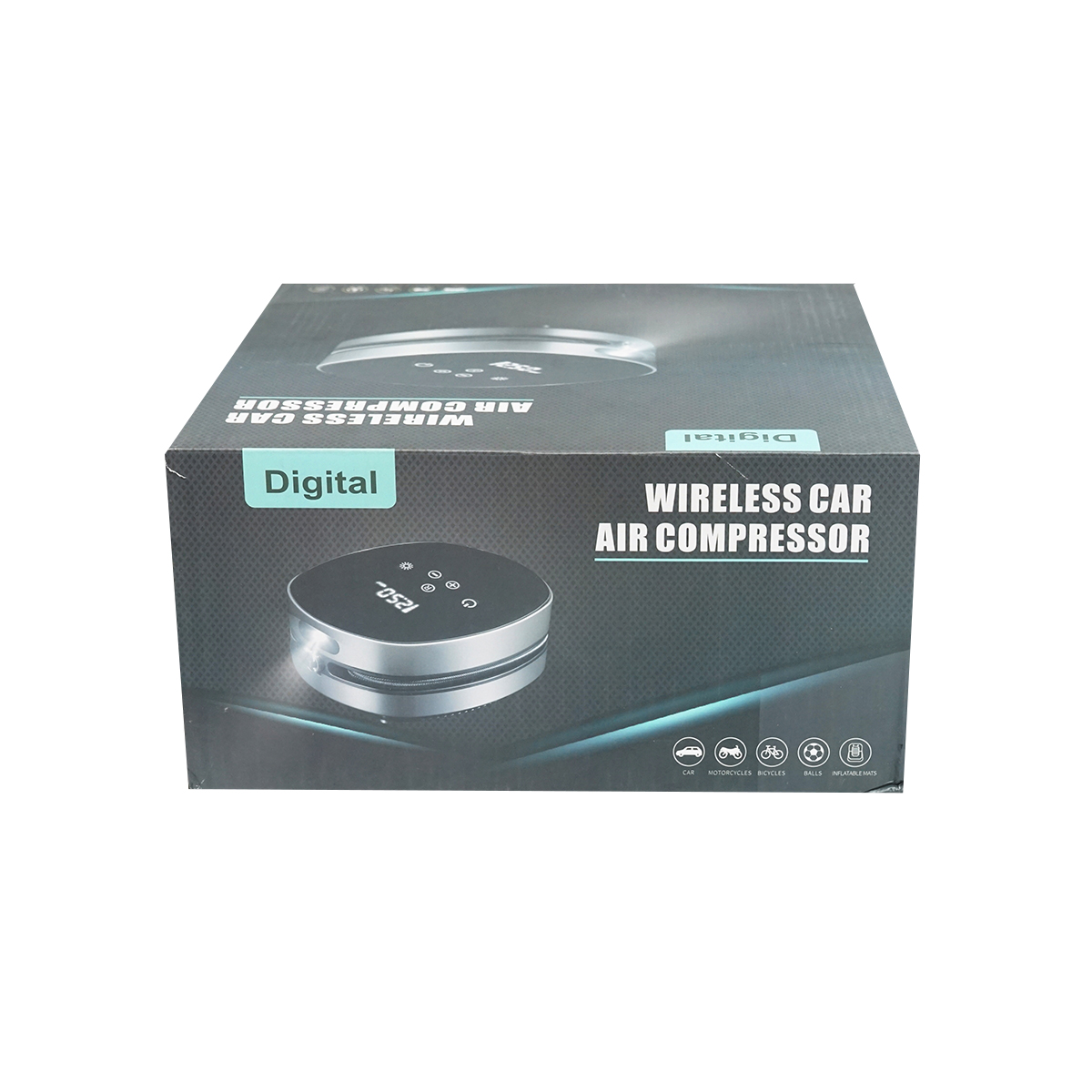 Compresor aer cu touch screen, acumulator 2500mAh, presiune maxima 8.27 Bar, tensiune alimentare 12.6V/1A, wireless Breckner Germany - imagine 8