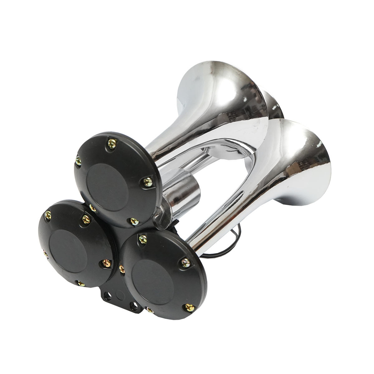 Claxon 3 trompete pentru compresor aer 12/24V - imagine 3