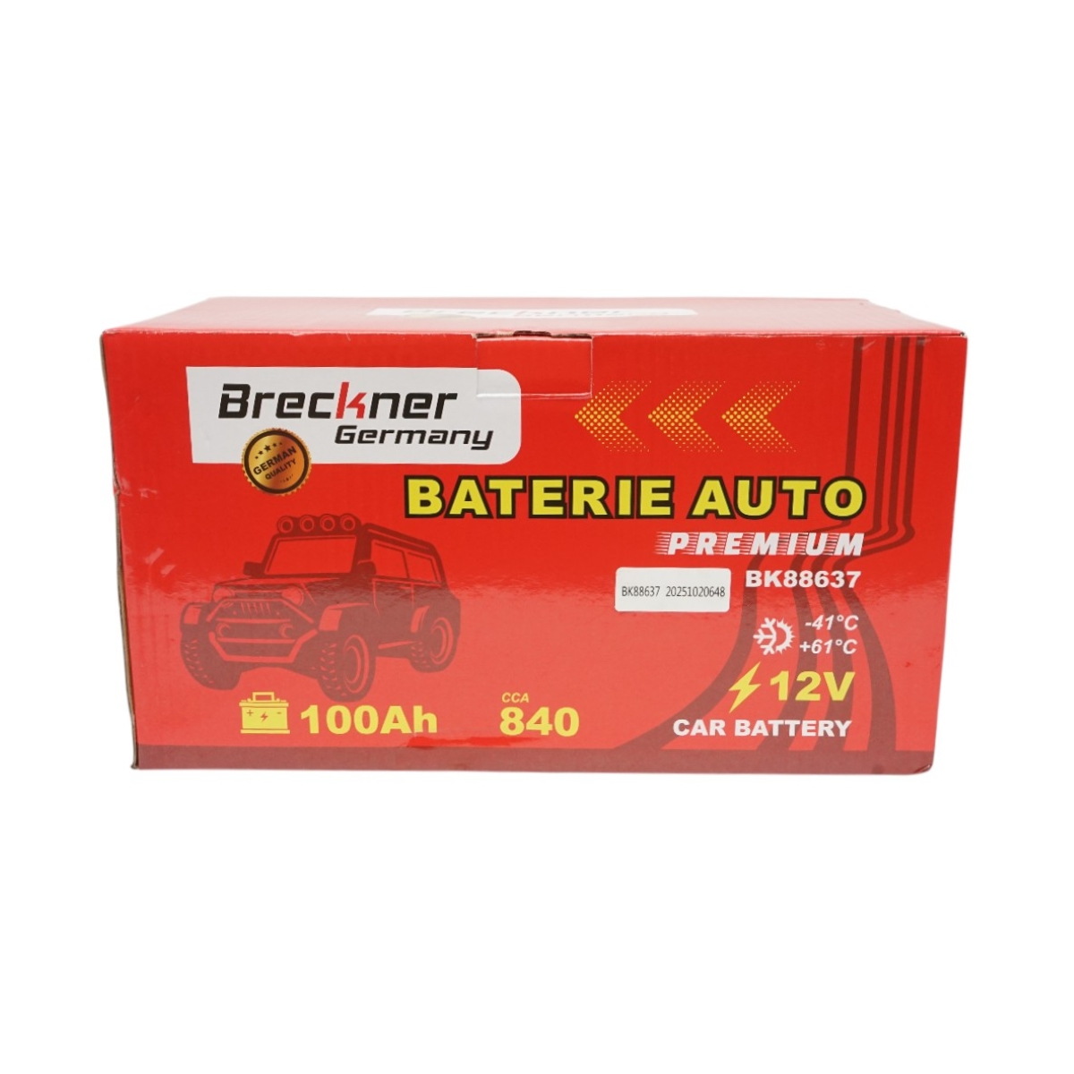 Acumulator, baterie auto 100Ah, 840A, 12V BRECKNER PREMIUM - imagine 6
