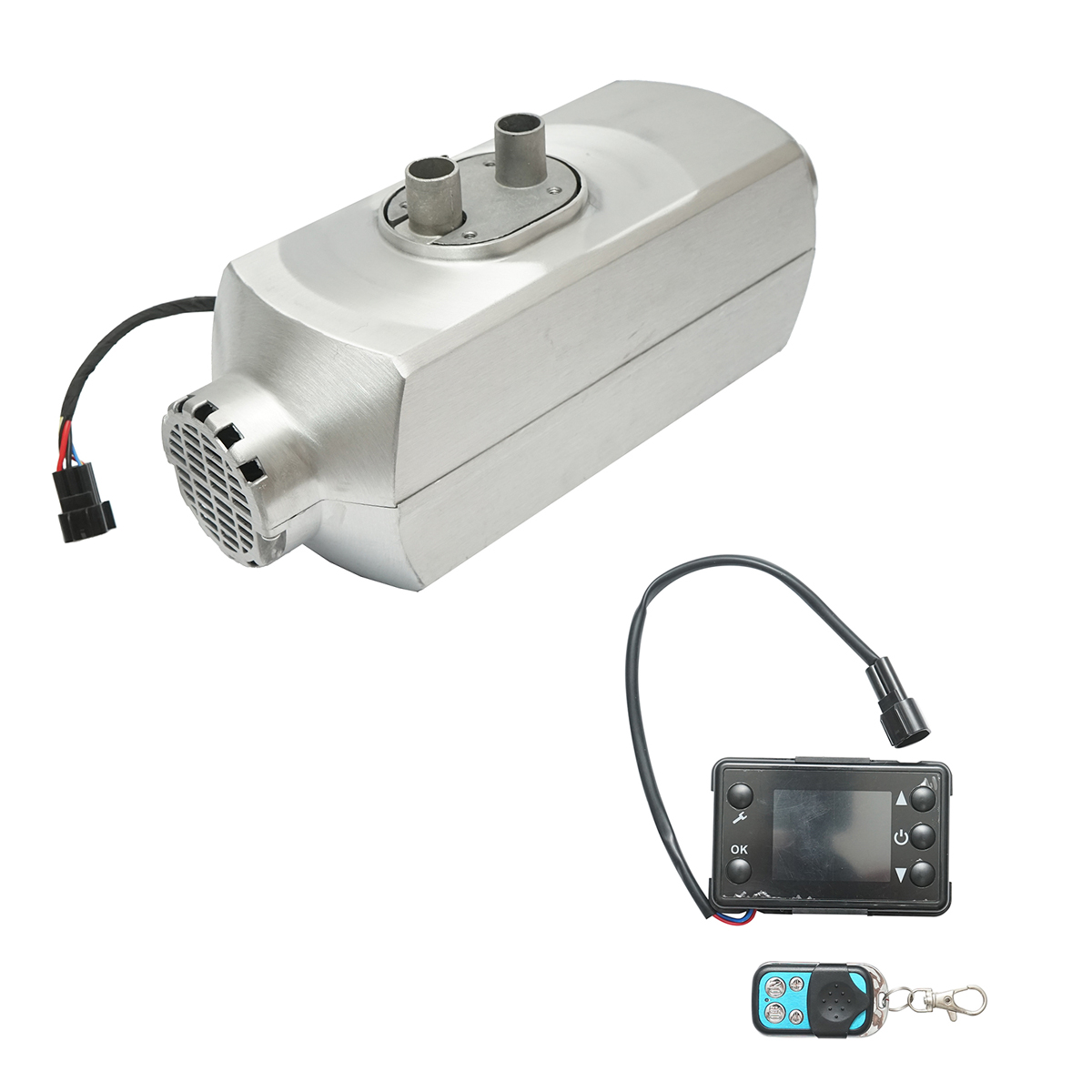 Incalzitor stationar, sirocou 12-24V, 5KW cu telecomanda, display LCD si bujie Kyocera Breckner Germany	