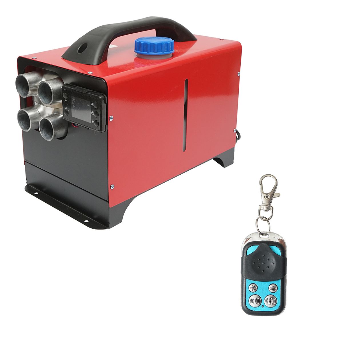 Sirocou, incalzitor stationar portabil 12-24v/220V, 5KW, display LCD, cu telecomanda si bujie Kyocera Breckner Germany