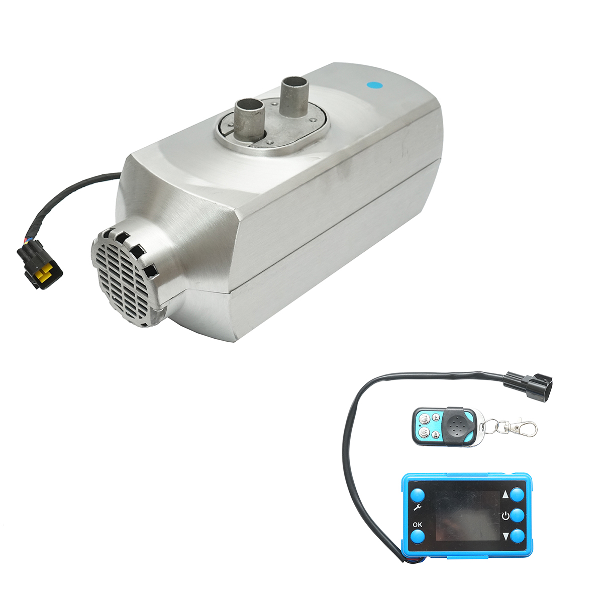 Sirocou, incalzitor stationar 12V, 5KW cu telecomanda, display LCD si bujie Kyocera Breckner Germany