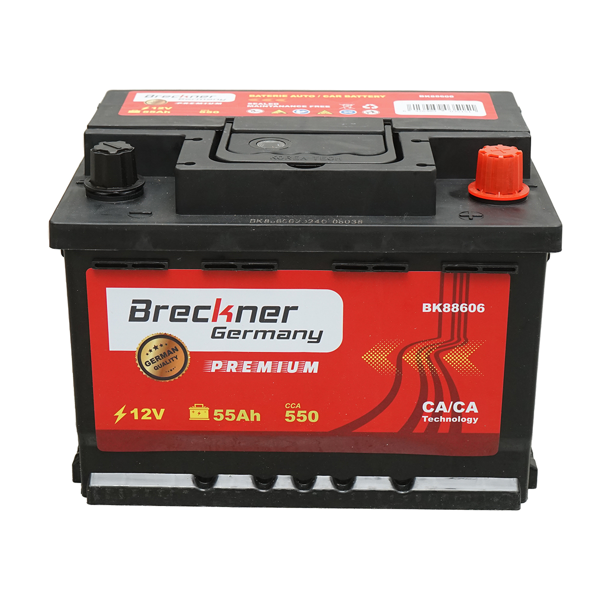Acumulator, baterie auto 55Ah, 550A, 12V BRECKNER PREMIUM