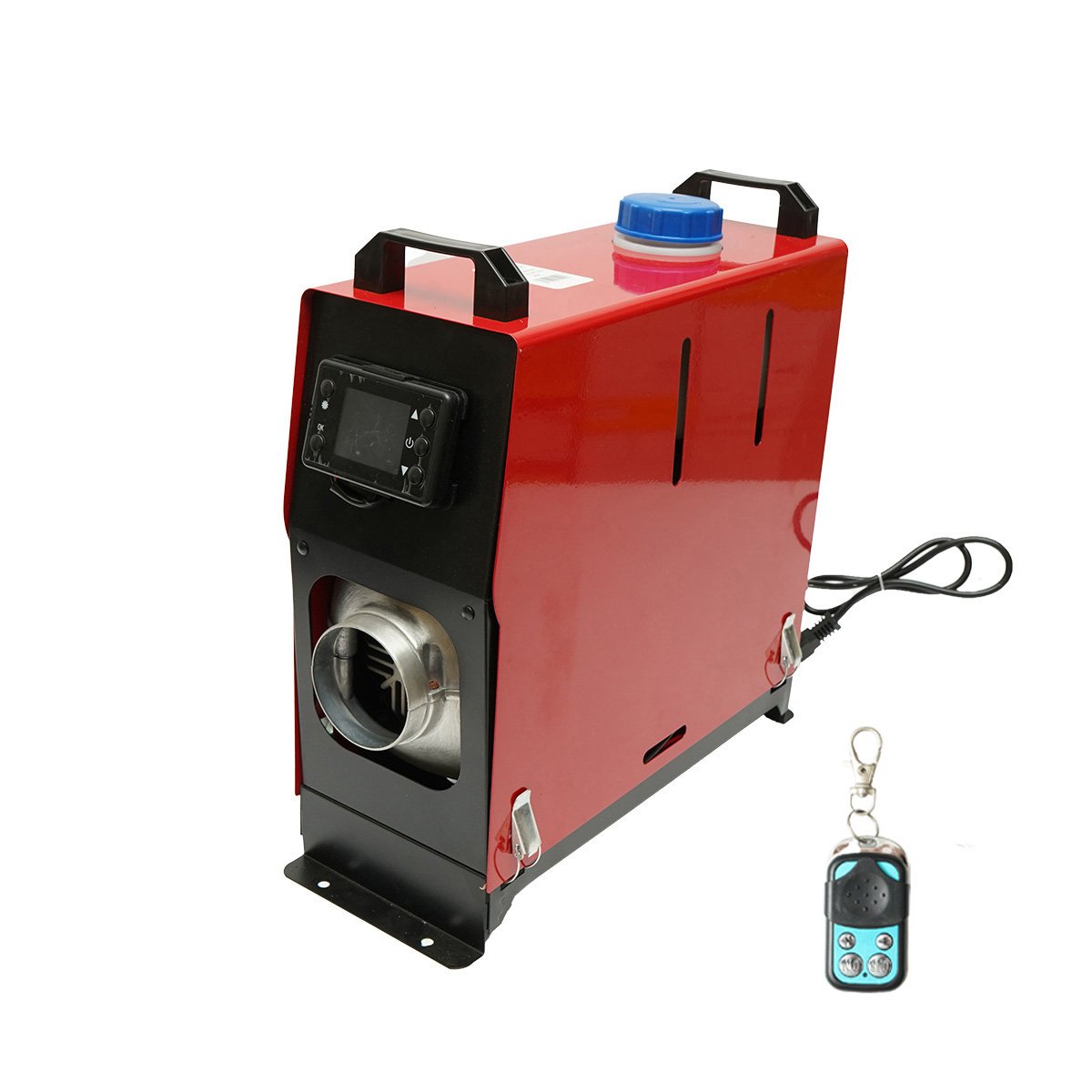 Incalzitor stationar sirocou silentios 12/24-220V, 5kW, display LCD, cu telecomanda si bujie Kyocera THOR