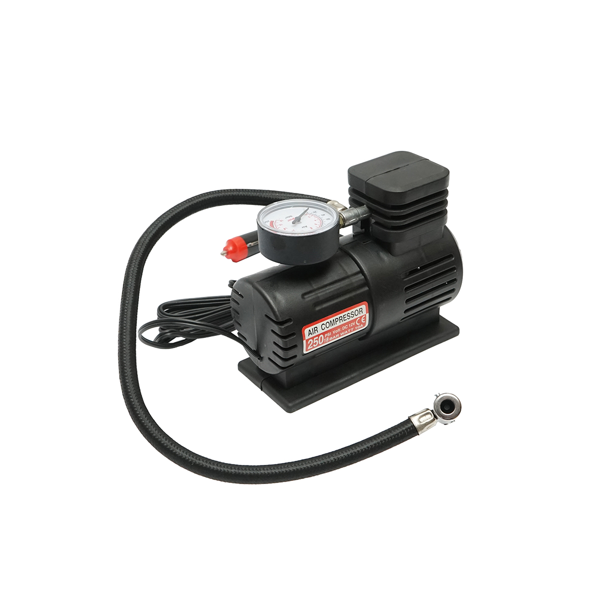 Compresor aer umflat roti 12V 250PSI, cablu 2.8m pentru priza bricheta auto Breckner Germany - imagine 2