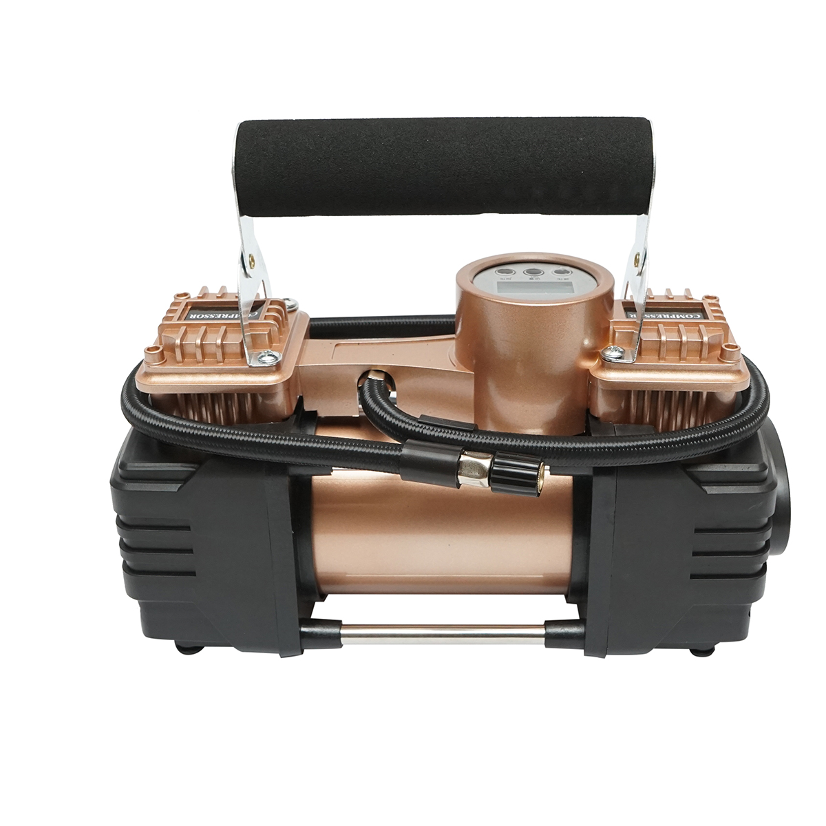 Compresor aer umflat roti 12V 180W, 150PSI, 45l/min, cablu 3m pentru priza bricheta auto Breckner Germany - imagine 2