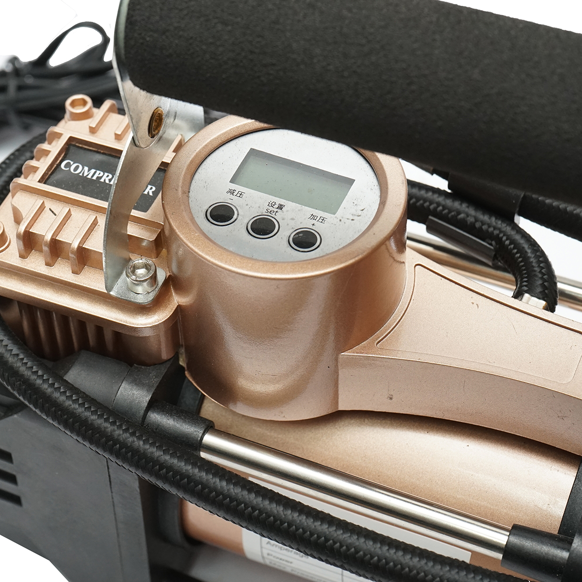 Compresor aer umflat roti 12V 180W, 150PSI, 45l/min, cablu 3m, kit pentru pana auto Breckner Germany - imagine 9