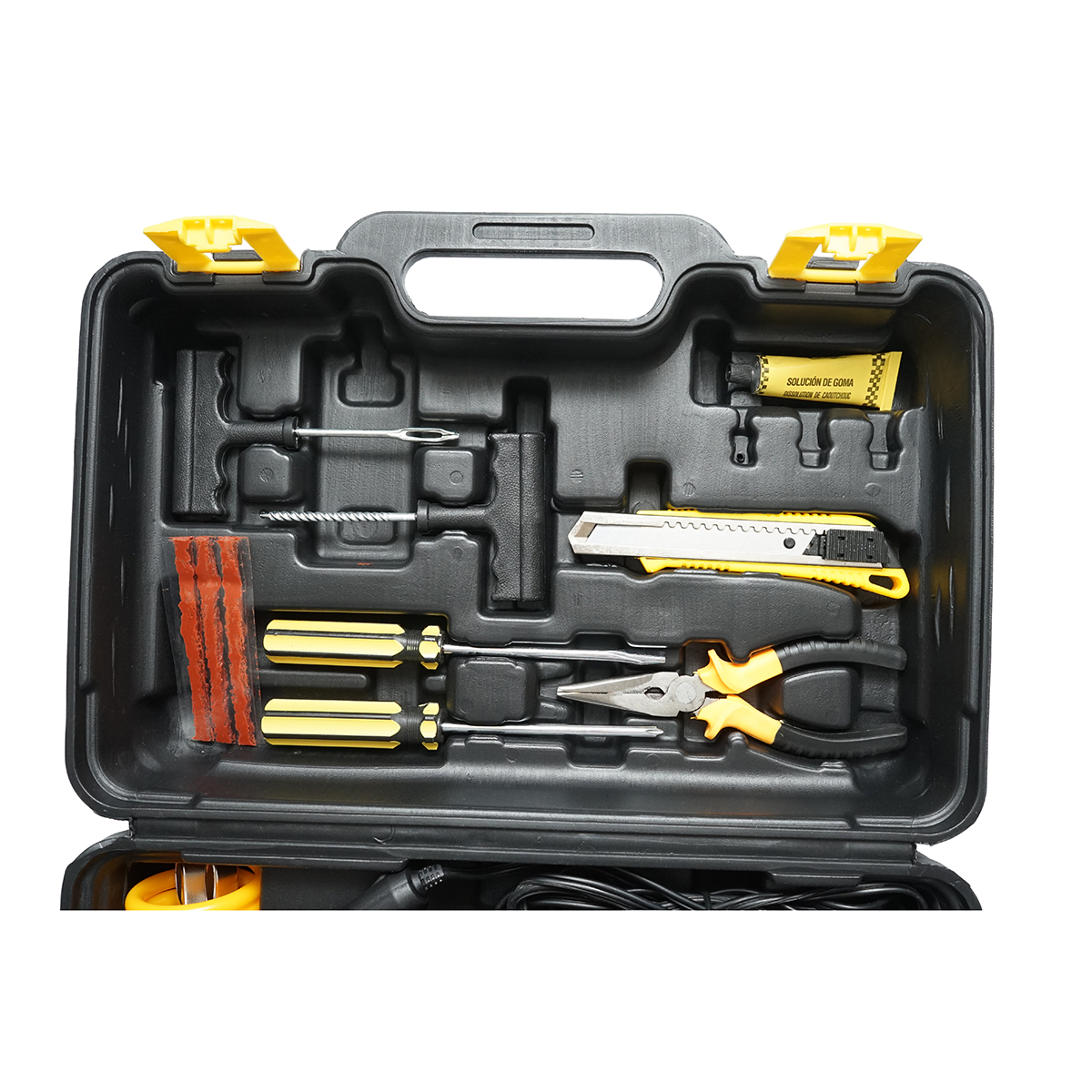 Compresor aer umflat roti 12V 180W, 150PSI, 45l/min, cablu 3m, kit pentru pana auto Breckner Germany - imagine 4