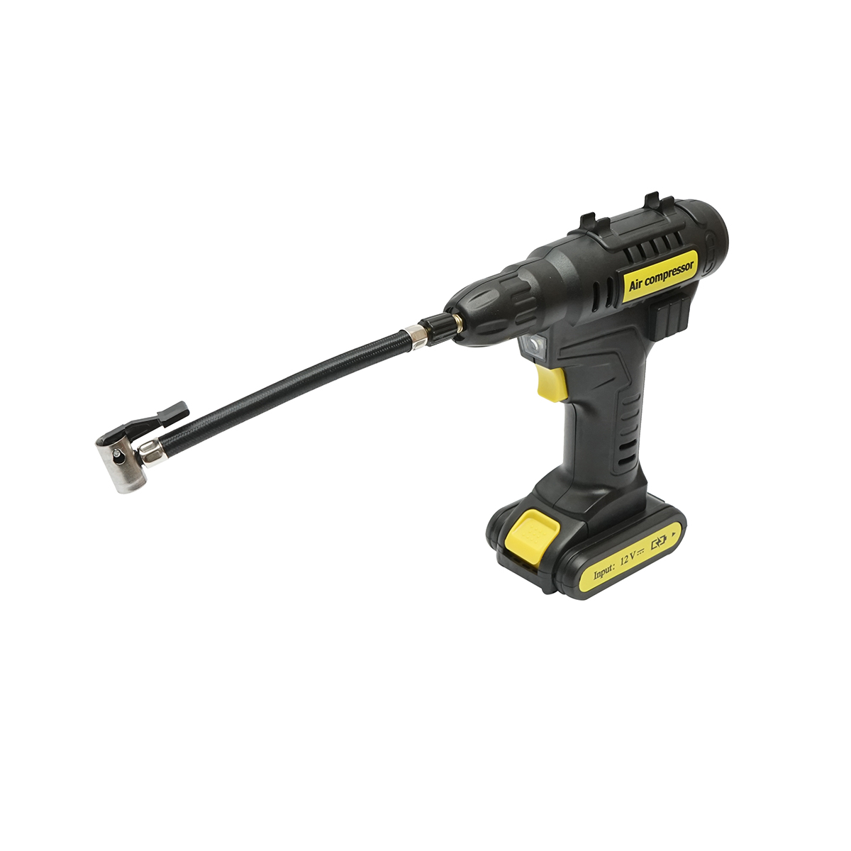 Compresor aer auto portabil digital 12V/120W, 150 PSI, iluminare LED, baterie Li-ion 2000mAh Breckner Germany - imagine 3